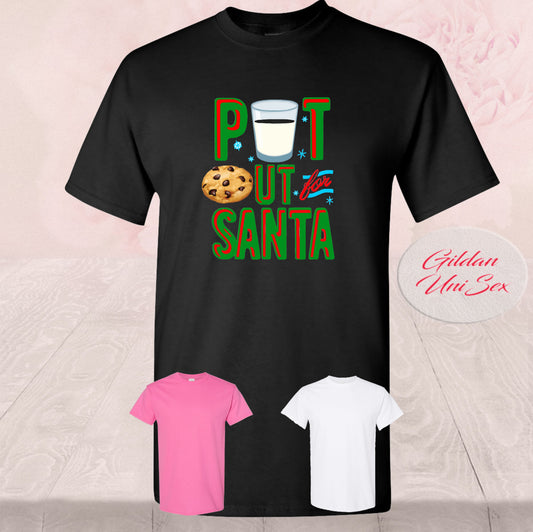 Naughty Put Out For Santa, T-Shirt