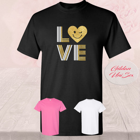 Glitter Love Happy Heart, Shirts