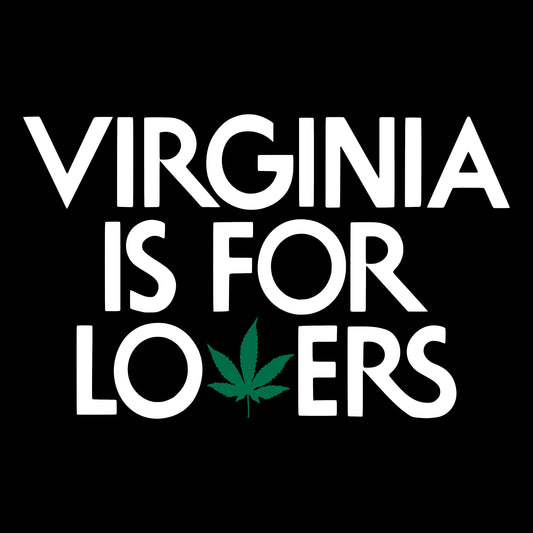 Virginia Is For Lovers, Weed Leaf, Decal Sticker