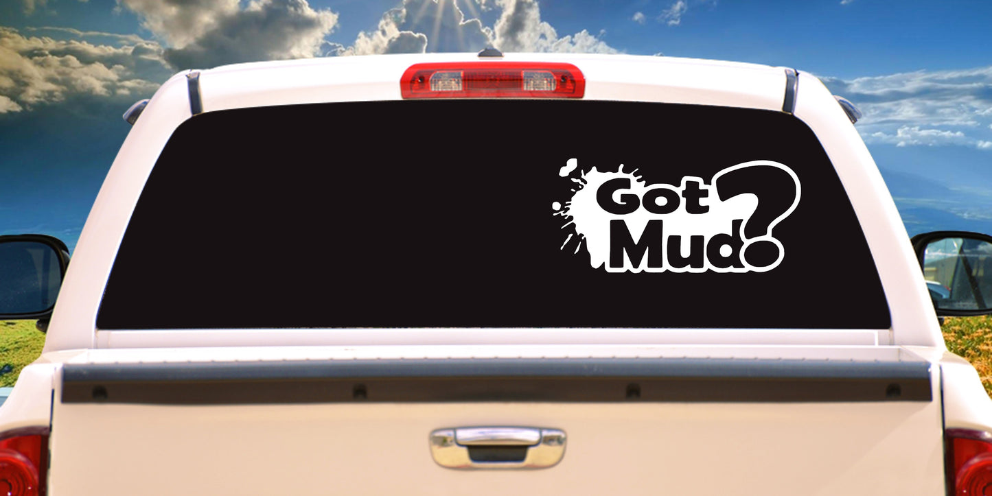 Got Mud, Sticker Decal