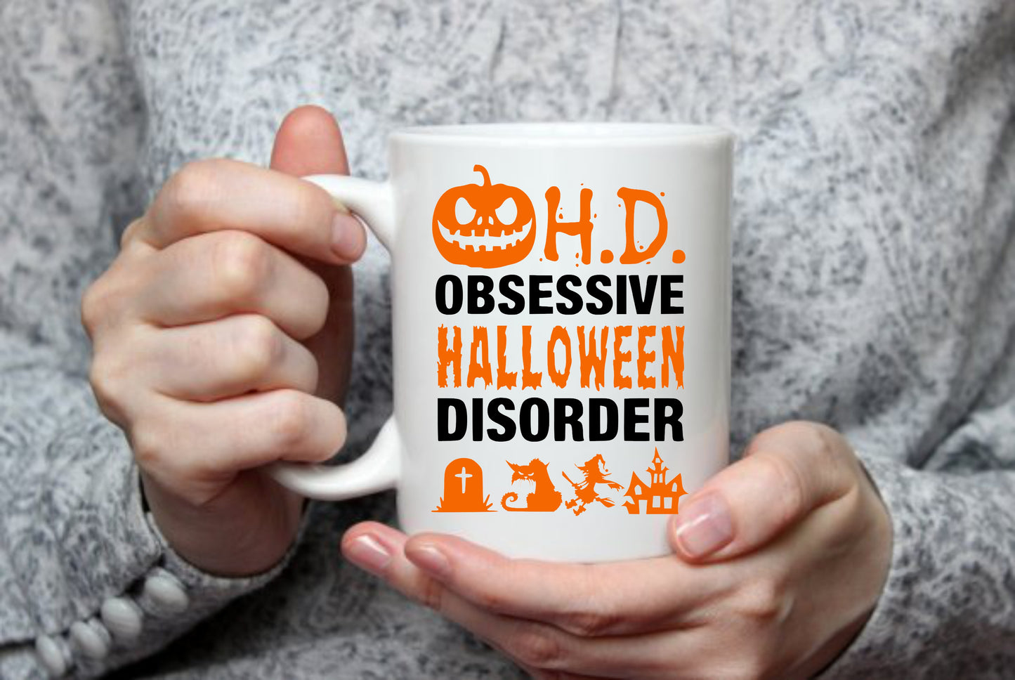 Halloween Obsessive Disorder, 15 oz Mug