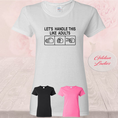 Adults Rock Paper Scissors Shirt