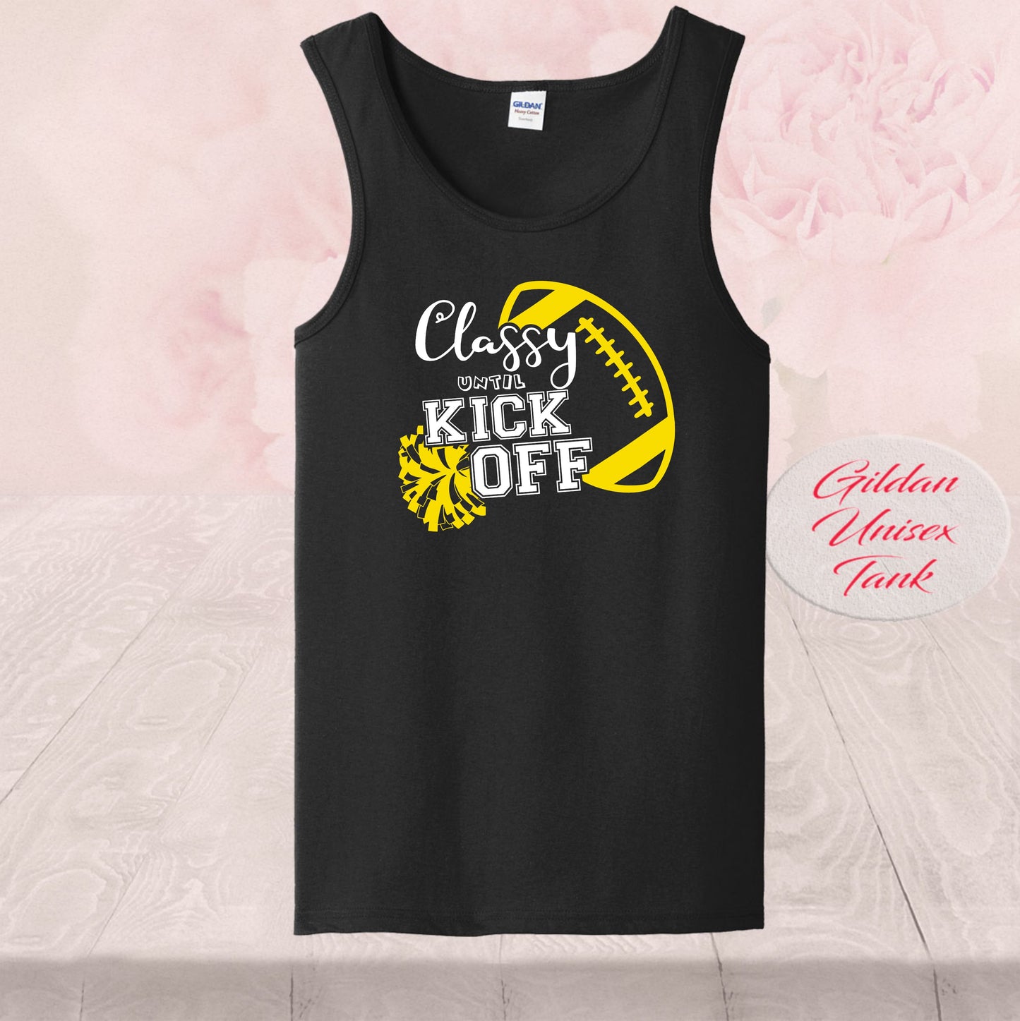 Classy Until Kickoff Football T-Shirt - Game Day Style, Sports Enthusiast