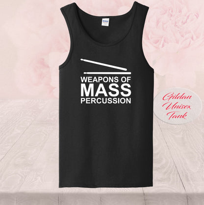 Weapons Of Mass Percussion T-Shirt - Music Lover, Drummer Gift