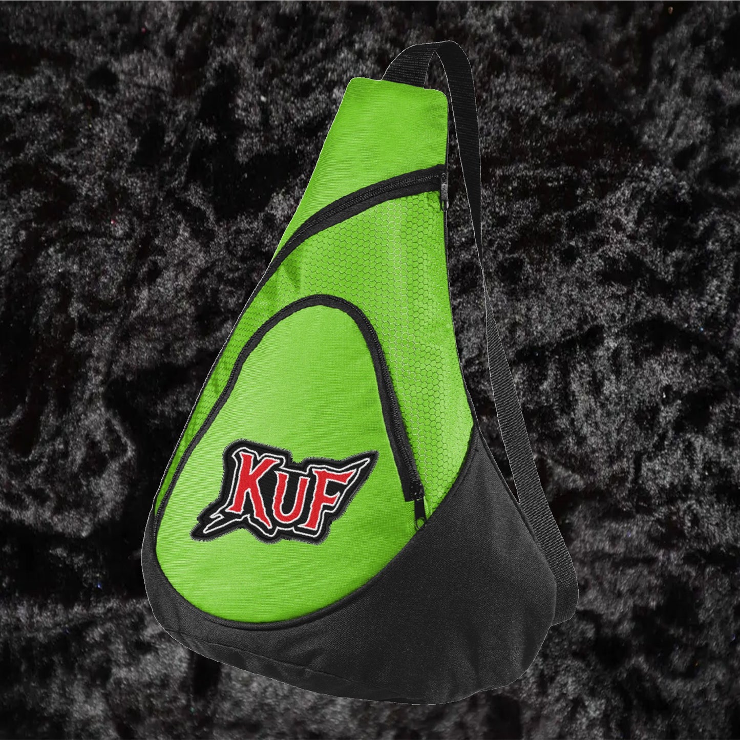 KuF Embroidered Logo Sling Bag