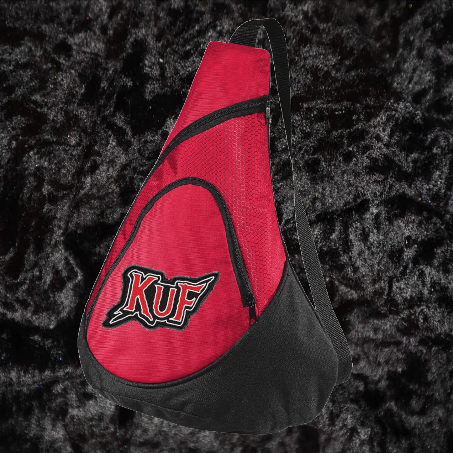 KuF Embroidered Logo Sling Bag