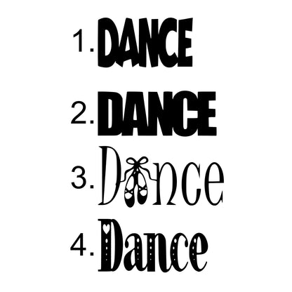 Dance Decal, Vinyl Sticker