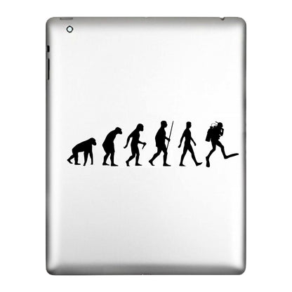 Scuba Diver Evolution Decal Sticker