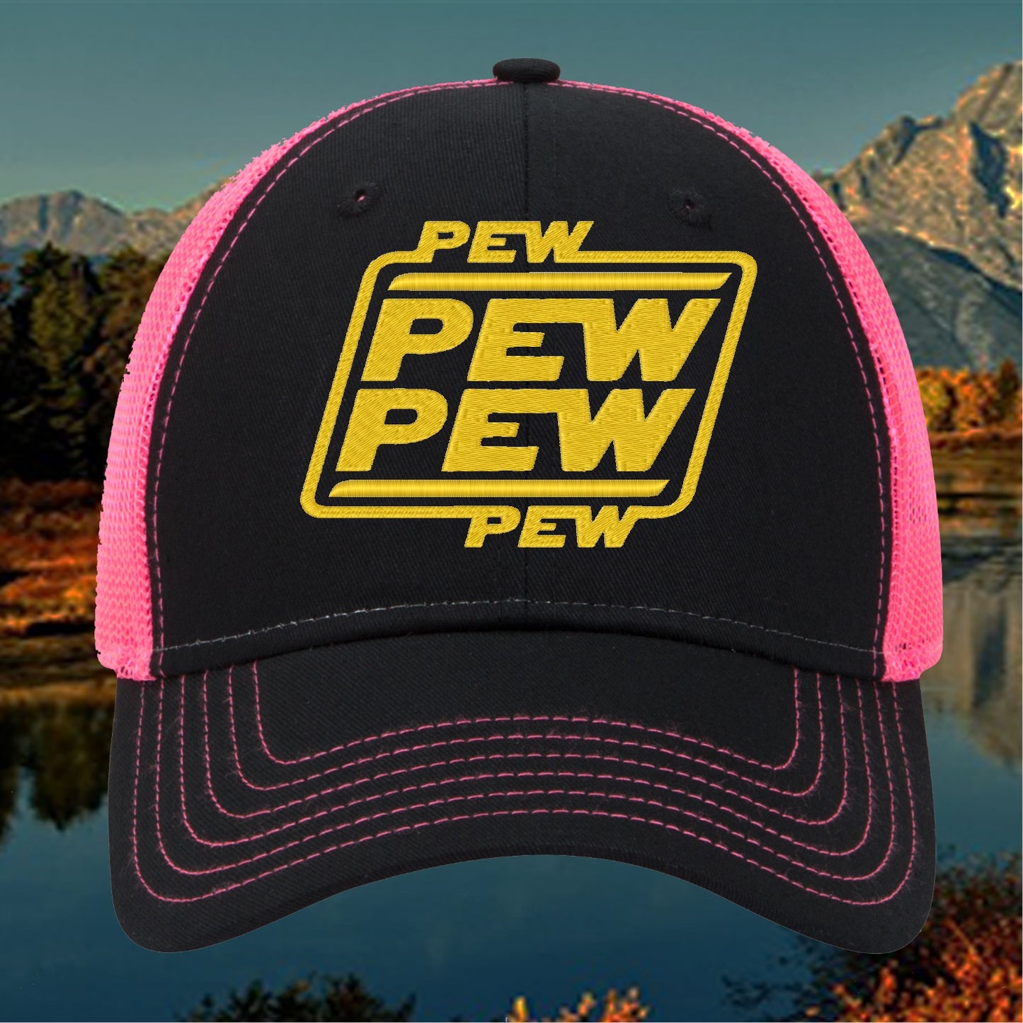 Pew Pew Pew Embroidered Hat