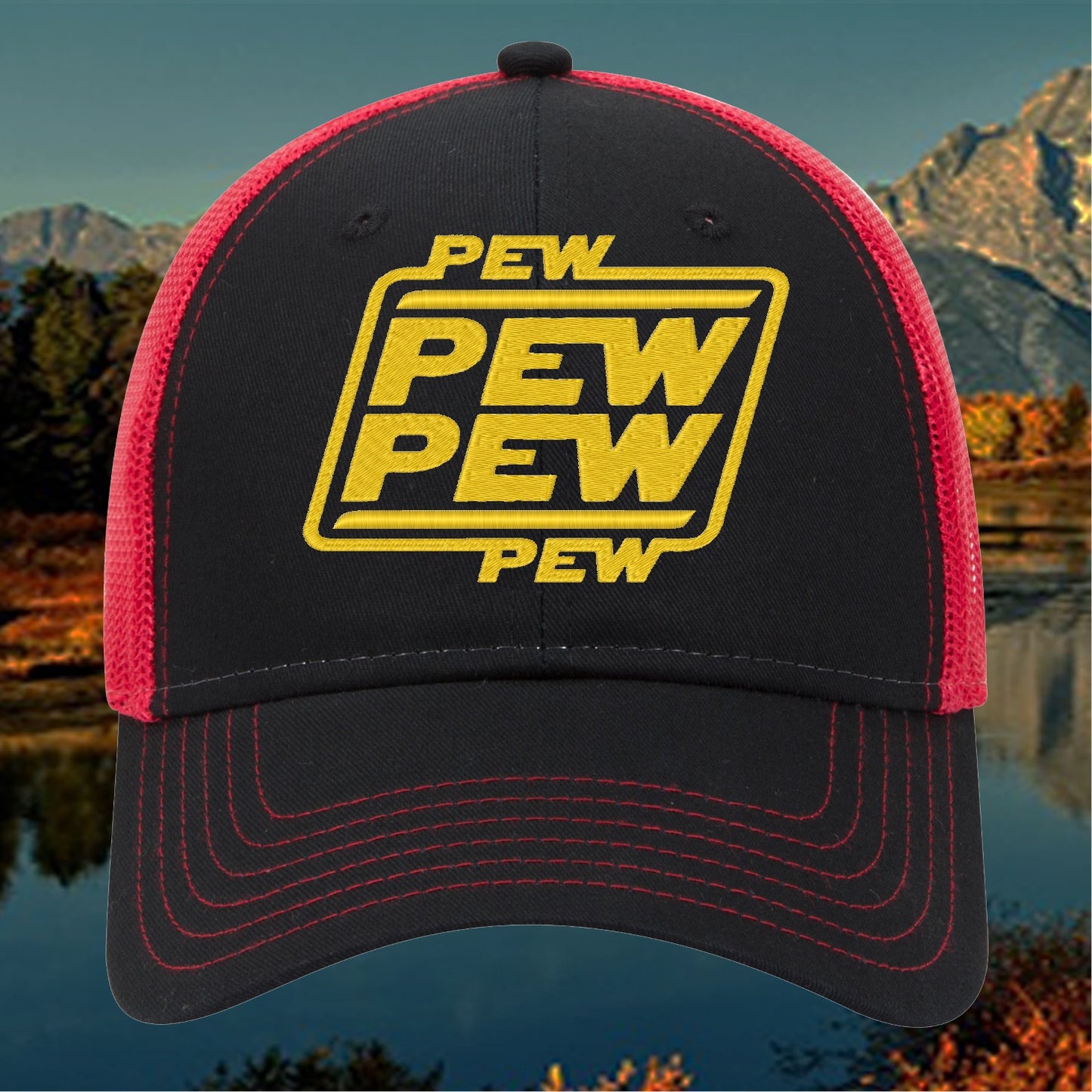 Pew Pew Pew Embroidered Hat