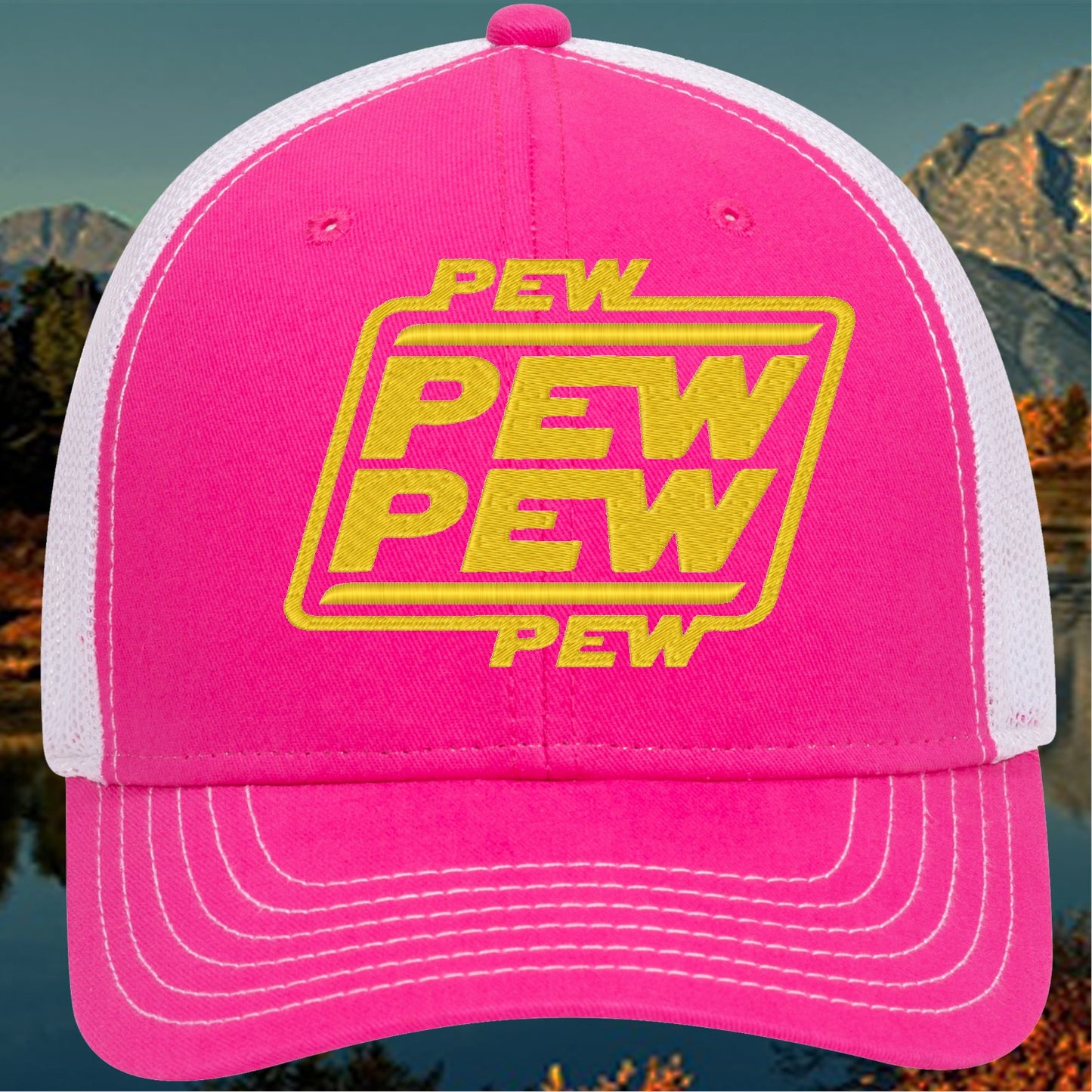 Pew Pew Pew Embroidered Hat