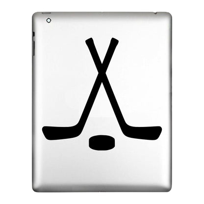 Hokey Sticks and Puck Vinyl Sticker