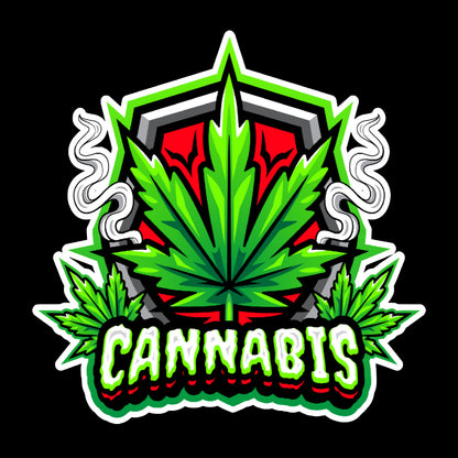 Cannabis Leaf Sticker