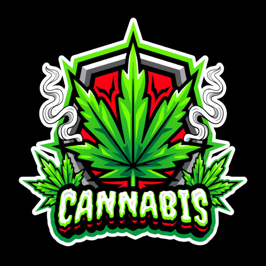 Cannabis Leaf Sticker