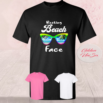 Resting Beach Face, Sun Glasses, Shirts