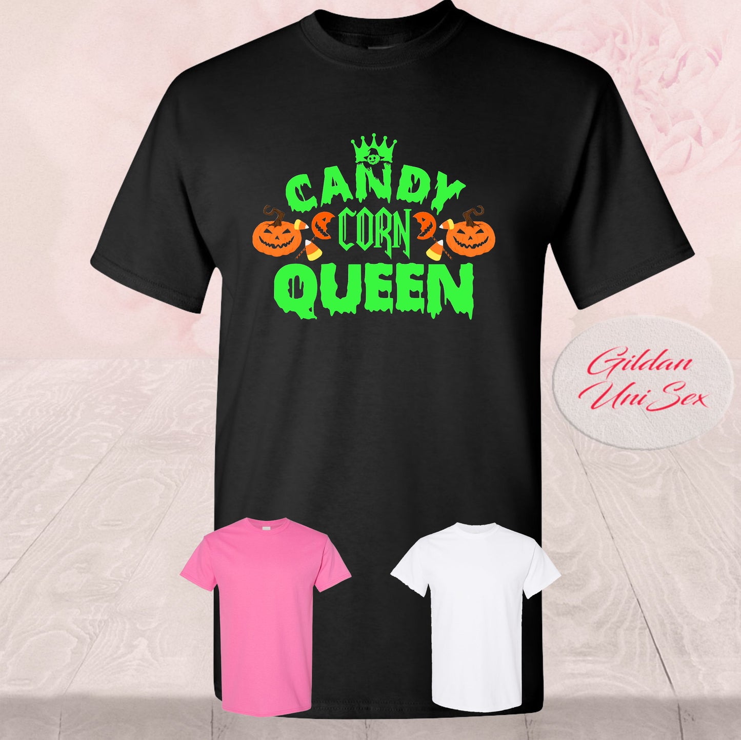 Candy Corn Queen, Halloween, T-Shirt