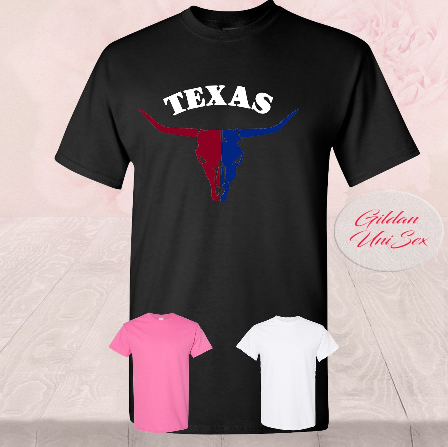 Texas State Longhorn, Bull Skull,  T Shirts