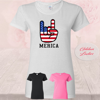 America Rock On American Flag