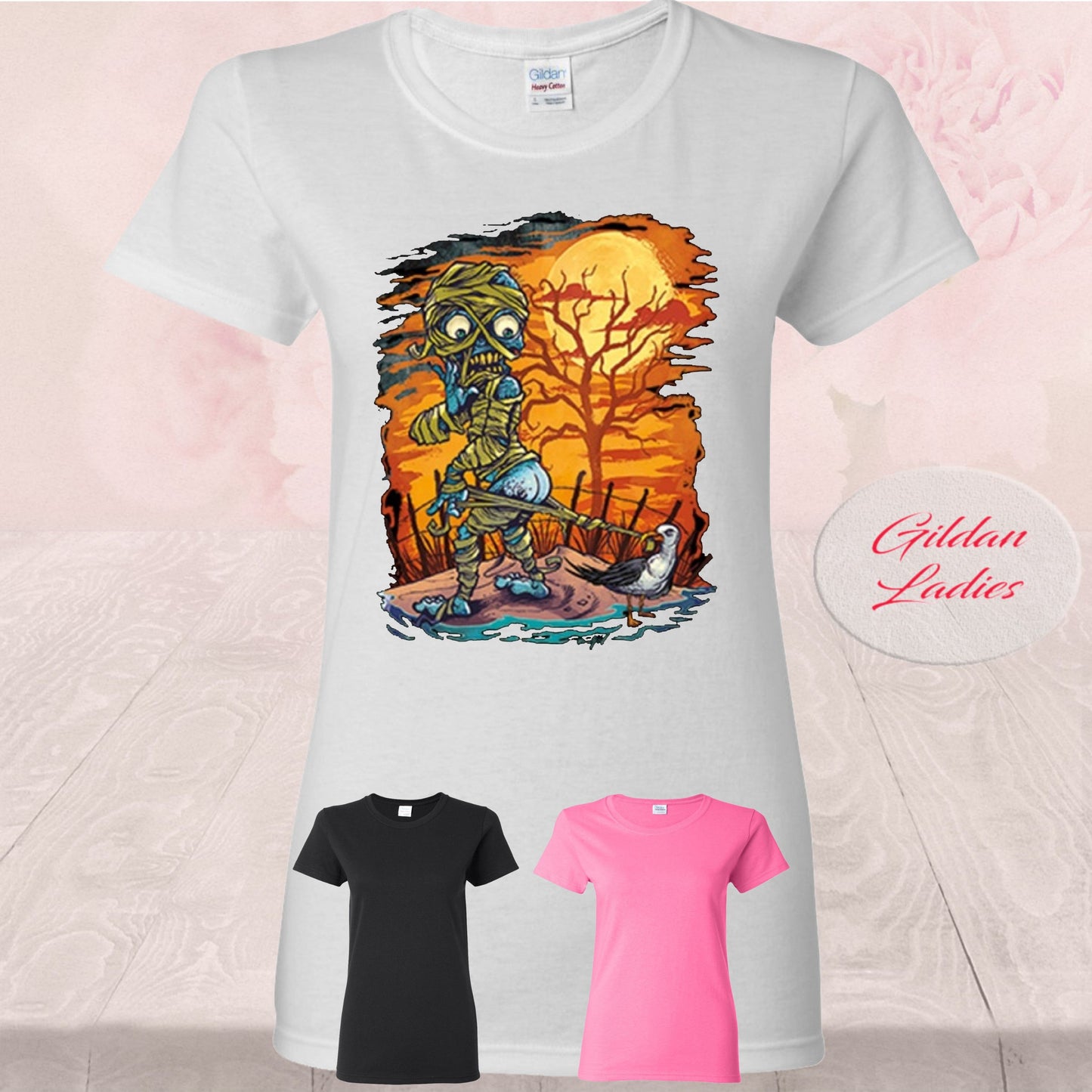Mummy Zombie seagull, T-Shirt