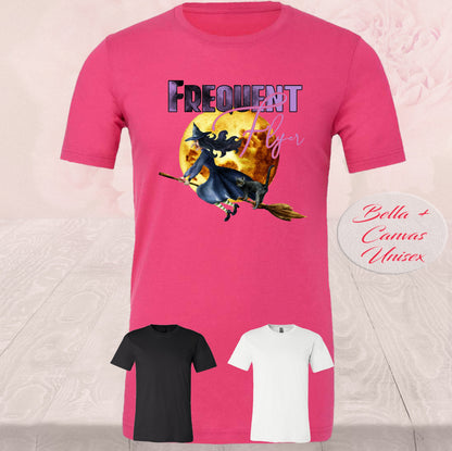 Frequent Flyer Witch Broomstick, T-Shirt