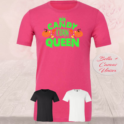 Candy Corn Queen, Halloween, T-Shirt