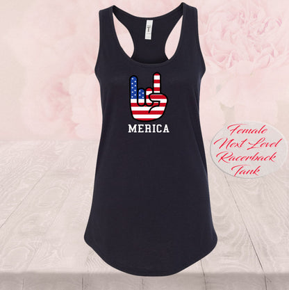 America Rock On American Flag