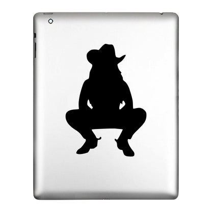 Western Cowgirl in Hat and Boots, Rodeo, Decal Sticker