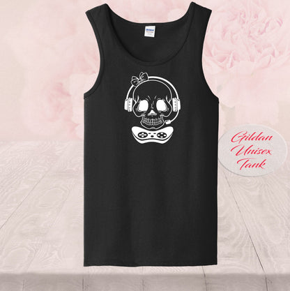Gamer Skull Girl, Controller Headset, Shirt