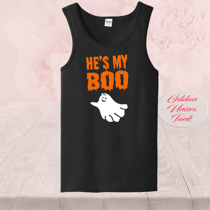 He's My Boo Ghost Halloween, T-Shirt