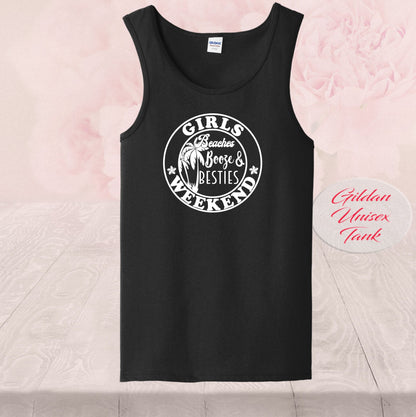 Girls Weekend Party, Beaches, Booze and Besties, Shirts