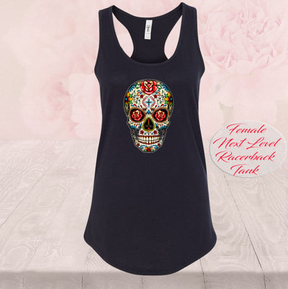 Sugar Skull With Roses, Day of the Dead, Shirt