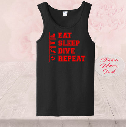 Eat Sleep Dive Repeat, T Shirt