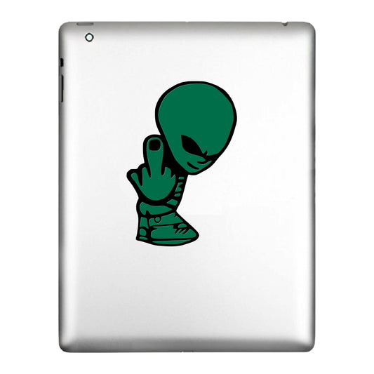 Alien Middle Finger Vinyl, Decal Sticker