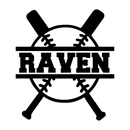 Personalized Baseball Decal Sticker