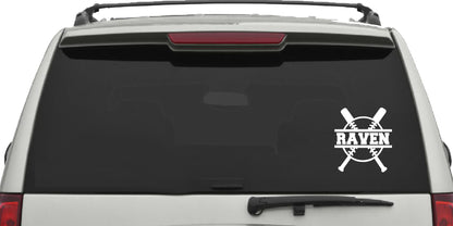 Personalized Baseball Decal Sticker
