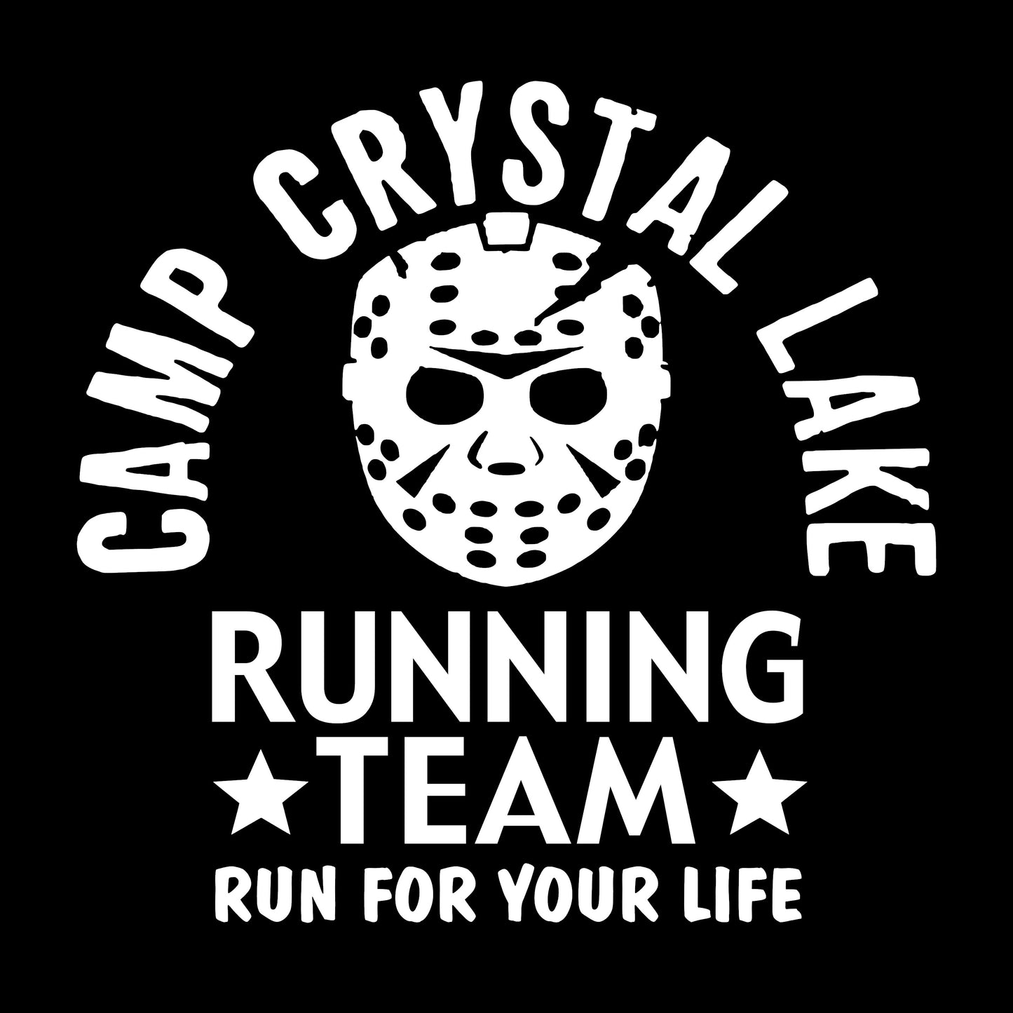 Jason Camp Crystal Lake Running Team, Sticker Decal