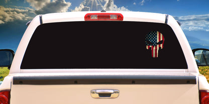 The Punisher, USA Flag, Decal Sticker.