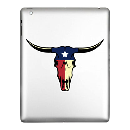 Texas State Longhorn Skull, Sticker Decal