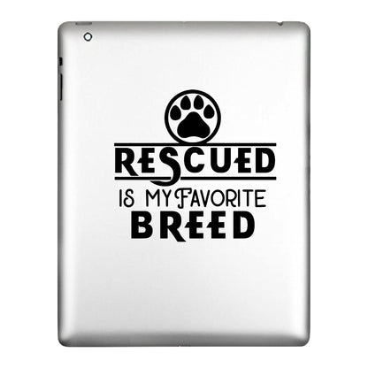 Dog Rescued, Sticker Decal