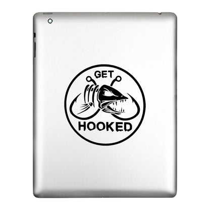 Get Hooked Fishing Sticker Decal