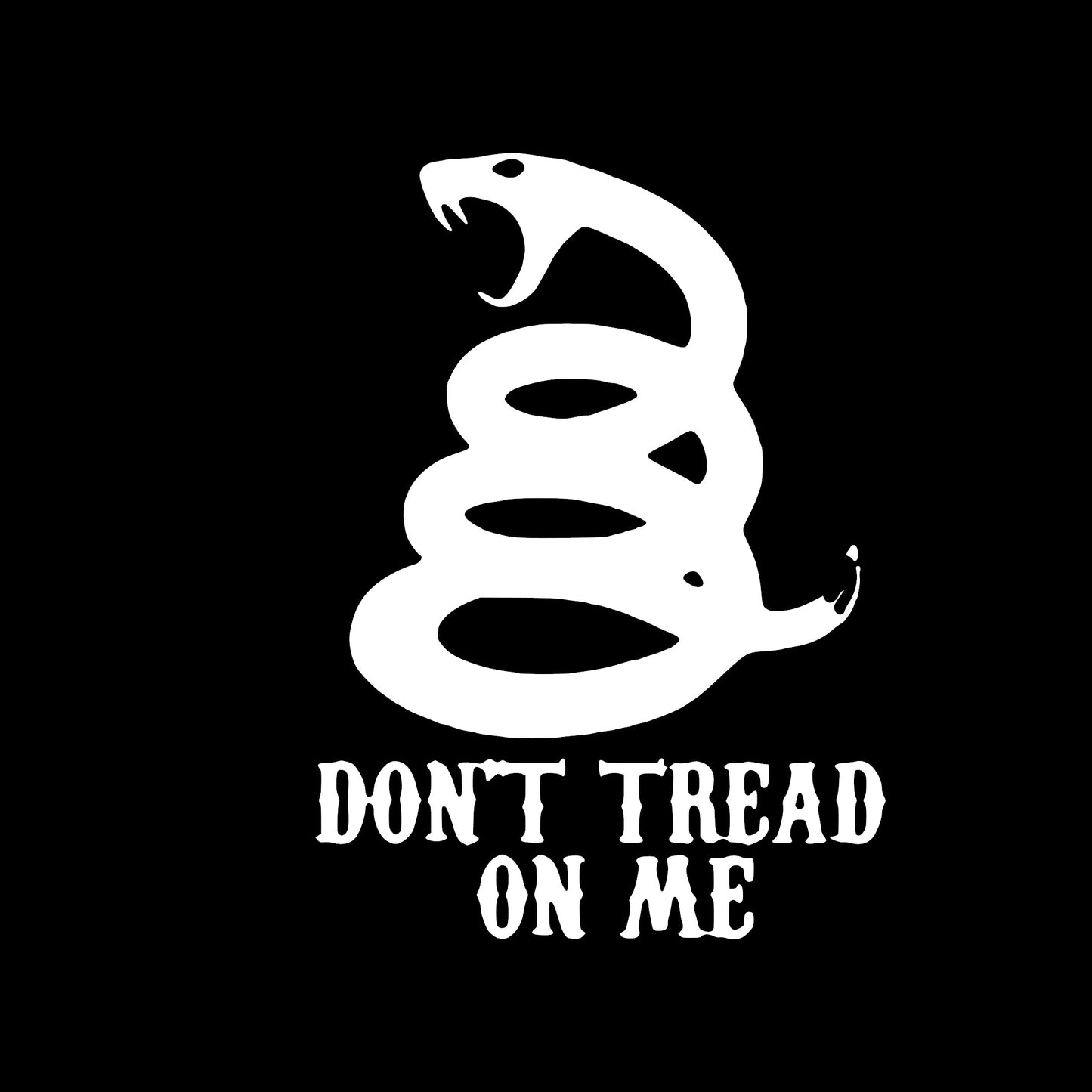 Don't Tread On Me, Sticker Decal.