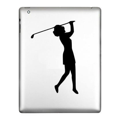 Female Golfer, Sticker Decal