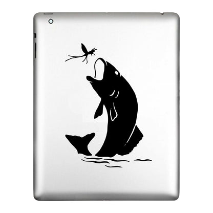 Fish Catching Fly | Sticker Decal | Truck, Cars, Windows, computers, flat surfaces