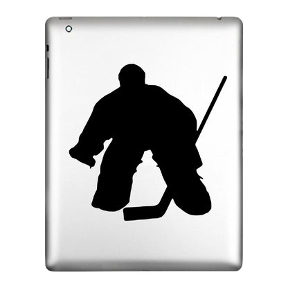 Hockey Goalie, Sticker Decal.