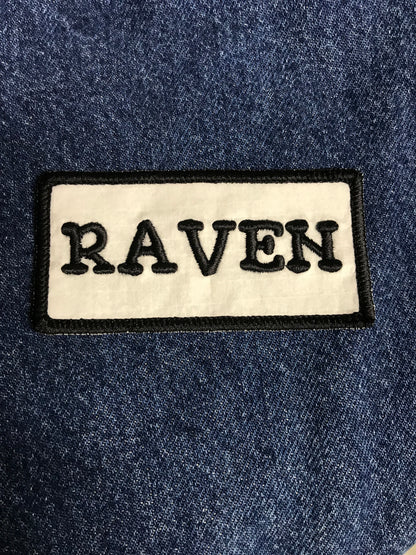 Personalised patch, Embroidered name tag, Iron On or Sew On