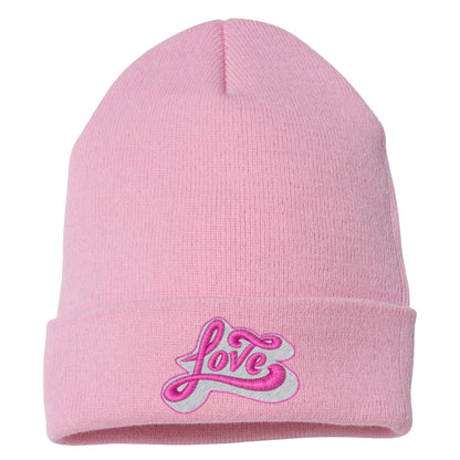 LOVE Embroidered Beanie Winter Hat