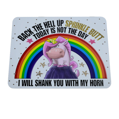 Back The Hell up Sprinkle Butt, Mousepad