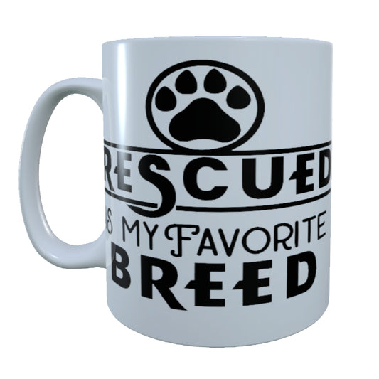 Dog Rescued, 15 oz Mug