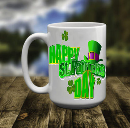Happy St. Patrick's Day, Patty's Day, 15 oz Mug
