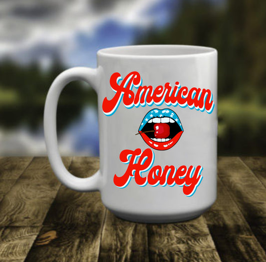 American Honey | Cherry Biting Lips,15 oz Mug